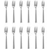 Pintinox - Set 12 Posate da dolce, Servizio di 12 Forchettine Dessert Serie Touring, Acciaio Inox Nichel Free, Prodotto in Italia