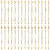 UNICRAFTALE 30 collane in acciaio inox placcato oro 18 carati, estensione per catena di estensione da 59 mm, per collane, bracciali, prolunga, catena per la creazione di gioielli fai da te