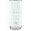 Smeg, Montalatte Elettrico MFF02PGEU, 3 Funzioni Bevanda, Frusta Removibile, Rivestimento Ceramico Antiaderente, 500 W, Verde Pastello