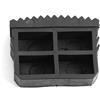 Yosoo Piedini per scaletta, piedini per scaletta di ricambio in gomma da 4 pezzi/paio Tappetino antiscivolo Soletta cuscino per piedi interni misura 57 x 21 mm Scala in alluminio Nero