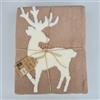 S&G Home Plaid effetto Lana Cotta con Disegno 3D - Beige, Plaid