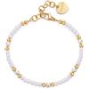 S'Agapõ Bracciale Donna in Acciaio e Perle/vetro Colorato | Collezione Glint - SGI20