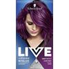LIVE Schwarzkopf LIVE Urban Metallics - Tintura permanente per capelli viola con olio di cocco per capelli lucidi, colore ametista cromato U69