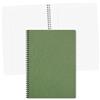 Clairefontaine 781453C collezione Age Bag Quaderno a spirale verde - A4 21x29,7 cm - 100 pagine a righe con margini - Carta Bianca 90 g - Copertina in carta Lustrée a grana grossa effetto cuoio