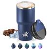 HoneyHolly Termos Caffè 600 ML, Tazza termica Riutilizzabili Prova di Perdite, Bicchiere Termico, Acciaio Inox 304, Travel Mug per Caffè Caldo e Freddo, Latte e Tè