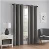 Eclipse Tenda termica oscurante in microfibra per la privacy totale per camera da letto (1 pannello), 106,7 x 241,3 cm, grigio fumo
