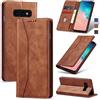 Jasonyu Cover per Samsung Galaxy S10E, Portafoglio PU Pelle, Marrone | Flip Libro, Slot Porta Carte, Magnetica, Funzione Supporto, TPU Antiurto Custodia