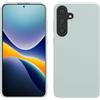 kwmobile Custodia Compatibile con Samsung Galaxy S24 Plus Cover - Back Case per Caricatore Wireless - Antiurto e Flessibile in Silicone TPU - menta freddo