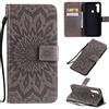 MUMOYAN CHcase Cover per Xiaomi Redmi Note 8T Custodia Portafoglio a Libro in Pelle Flip Cover con Porta Carte, Chiusura Magnetica Case Antiurto per Xiaomi Redmi Note 8T - Grigio