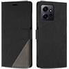 SONWO Cover per Xiaomi Redmi Note 12 5G Custodia, Flip Caso in PU Pelle Case Cover Premium Portafoglio Custodia per Xiaomi Redmi Note 12 5G, Supporto Stand, Slot per Schede, Nero