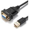 OIKWAN USB to RS232, USB Female Serial Adapter with FTDI Chipset,USB 2.0 to Female DB9 Serial Cable for Windows 11,10, 8, 7, Vista, XP, 2000, Linux and Mac OS(6ft)