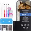 Elephantstory Batteria per iPhone 14 Pro, 3800 mAh Alta Capacità 0 Cicli Batteria ai Polimero agli ioni di litio per Modello A2890 A2650 A2889 A2892 A2891 con Kit di Strumenti di Riparazione e Guida