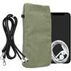 kwmobile Custodia Velluto a Coste con Chiusura Magnetica per Smartphone XL - 6,7/6,8 - Portacellulare Tracolla - Borsa Porta Cellulare da Collo Universale