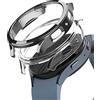Ringke Slim Compatibile con Cover Samsung Galaxy Watch 5 44mm (2 Pezzi), Custodia Sottile Rigida PC Antigraffio - Clear & Dark Chrome