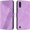 OKZone Cover per Samsung Galaxy A10/M10, Custodia in Pelle Samsung A10/M10, Antiurto Cover a Libro Galaxy A10/M10 Magnetica Portafoglio Folio PU Pelle Flip Caso con Wallet Case Cover (Porpora)