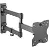 RICOO Supporto monitor muro S3911 Girevole Inclinabile Schermo PC 13-27 (33-69 cm) Staffa TV universale Televisore LED/LCD VESA 100 x 100 Nero