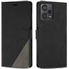 SONWO Cover per Xiaomi Redmi Note 12 PRO Plus 5G Custodia, Flip Caso in PU Pelle Case Cover Premium Portafoglio Custodia per Xiaomi Redmi Note 12 PRO Plus 5G, Supporto Stand, Slot per Schede, Nero