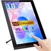 Magedok Monitor Touchscreen da 10,4 Pollici IPS 1200 x 1600 Formato Verticale Mini HDMI 500 Nits Leggibile all'Aperto Monitor Industriale con Display Secondario per Laptop Rasp Pi 5 AIDA64 STEM DIY