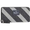 Pepe Jeans Celine Portafoglio con Porta carte di credito Blu 19,5x10x2 cm Poliestere con dettagli in finta pelle by Joumma Bags, blu, Portafoglio con porta carte di credito