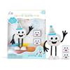 Glo Pals, Set Personaggio Party Pal con 2 Cubi Luminosi, Giochi da Bagnetto per Bambini da 3 Anni di età, Aiuta Lo Sviluppo Sensoriale e Cognitivo, con Illuminazione Automatica, Bianco