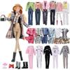 Carreuty 14 pezzi vestiti e accessori compatibili con Barbie 1 set di cappotti 1 cappotto a quadri set 1 abbigliamento sportivo 1 set moda 1 gonna 2 tasche 5 scarpe cappello sciarpa casuale per bambole da 11,5
