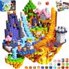 COOLJOYA Costruzioni Magnetiche per Bambini, 150Pezzi Costruzioni Magnetiche per Bambini 3 Anni, Idee Regalo Pasqua,Giocattoli Sensoriali STEM Giocattoli da Costruzione 3 4 5 6 7 8 Anni riponibili