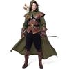 Spooktacular Creations Set Costumi Robin Hood da Uomo Vestito da Arciere Freccia Costume da Eroe per Halloween Dress Up Party (Green, Small)