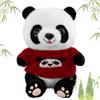 MeYuxg Peluche Panda, 25CM Carino e Morbido Panda Peluche, PP Cotone PeluchePanda, per Ragazzi, Ragazze e Adulti, Compleanno, Natale, Regali di Festa (Maglione Rosso A)