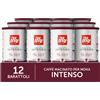 illy Caffè Macinato per Moka Tostato INTENSO 100% Arabica con Note di Cacao e