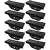 cyclingcolors 10x Supporto per doghe doppie 38 x 8 mm per letto tipo TPR cappuccio terminale flessibile fissaggio giunto sferico articolato, nero