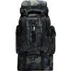 A-QMZL Zaino da Trekking 80L,Zaini da Escursionismo,Viaggio Zaino per Alpinismo Impermeabile, Daypack da Arrampicata Campeggio e Turismo per uomo donna (città)