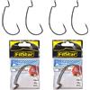PRO FILSTAR Set di 4 Ami da Pesca Offset N6/0 - Ami per Esche Artificiali con Occhiello - Cheburashka Fishing Hook - Pesca Accessori - Attrezzatura da Pesca per Luccio e Trota Lago - Kit Pesca Jig