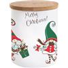 Gedalabels Barattolo Merry Christmas con gnomo da 620 ml, Natale, biscotti, regali, avvento, inverno, stelle