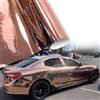 Blueshyhall Pellicola per auto in oro rosa con effetto specchio, pellicola di wrapping per auto, cromata lucida metallizzata, copertura in vinile, bronzo, per interni ed esterni, impermeabile