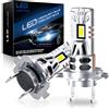 SHINYY Lampadine H7 led 25000LM, 2025 Lampade LED H7 Alta Potenza 6500K Bianco Freddo Abbaglianti Anabbaglianti Fari, Dimensione Mini 1:1, Pack da 2 pezzi