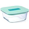 Luminarc Joy Contenitore ermetico in vetro 14 x 14 x 6,5 cm - 53 cl bicolore