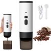 Qawner Macchina per caffè portatile, 3 in 1 macchina per caffè espresso elettrico, 60 ml, 12 V macchina per auto-riscaldante ricaricabile, macchina da caffè portatile da viaggio capsule espresso o