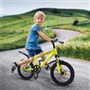 OMGGYER Freestyle BMX, bicicletta per bambini, 18 pollici, in acciaio al carbonio, regolabile in altezza, per bambini a partire dai 5 anni, per bambini (E)