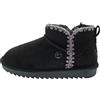 KangaROOS K-UW Mock, Stivali da Neve Donna, Jet Black Steel Grey, 38 EU
