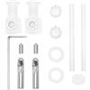 LT Easiyl 1 Set Raccordi Di Montaggio Per Sedile WC Viti Per Coperchio WC Cerniere Di Fissaggio Superiori In Acciaio Inossidabile Accessori Per WC Sospeso Sostituzione Di Coperture WC Ferme