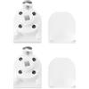 ECSiNG 2 Set Di Meccanismo Di Controllo Per Tende Romane Da 37x33 Mm Con Copertura Accessori Per Binari Per Tapparelle Palo Centrale Da 5,5 Mm Compatibile Con Hilarys