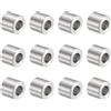 QUARKZMAN 12pz Distanziatore in Acciaio Inossidabile 6.2mm Foro x 12mm OD x 10mm Lunghezza Boccola per Vite Finitura Semplice Distanziatore Metallo Rotondo per Viti Bulloni e Barre M6