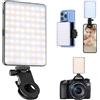 ETENTOUS Luce Selfie portatile, Luce per Video Conferenza 72 LED, Luce per fotocamera 3000-9900K, 3 Modi regolati Portatile, Video per iPhone, computer portatile,