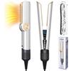 TOSZOLY Piastra ad Aria, 2-IN-1 Asciugacapelli e Piastra con Borsa, Ioni Piastra Capelli Professionale per Uso Umido e Secco, 80℃-160℃ per Capelli Medi e Capelli Lunghi (Argento)