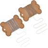UNICRAFTALE 2 rotoli di catena di collane in acciaio inox saldato, circa 2 colori da 10 m, per la creazione di gioielli, regalo estivo, catena saldata da 0,5 mm, per la