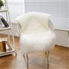 AMFUN Pelliccia Sintetica Tappeto Vello di Pecora, Faux Pelliccia di Agnello di Pecora Tappeto, Tappeto Morbido e Soffice per la camera da Letto, Divano Matte (Bianco, 60 * 90cm)