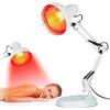 Cozion Lampada Infrarossi Riscaldante, 100W Lampada a Infrarossi Termica a Raggi Infrarossi Lampadas Luce Rossa per Uso Domestico
