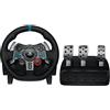 Logitech G29 Driving Force Racing Wheel Volante da Corsa con Pedali Regolabili, Ritorno Di Forza Reale, Comandi ‎Cambio In Acciaio Inossidabile, Volante In Pelle, Spina Gb, Ps4, Ps3, Pc, Mac, Nero