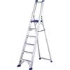 Svelt Regina SREGI120, 6 gradini, 2.20 m - Scalandrino in alluminio con cavalletto - Altezza stimata operativa 3.43 m