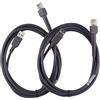 PARTSHE Confezione da 2 cavi USB per Motorola Symbol LS2208 LS4208 DS6708 Barcode Scanner USB tipo A CBA-U01-S07ZAR